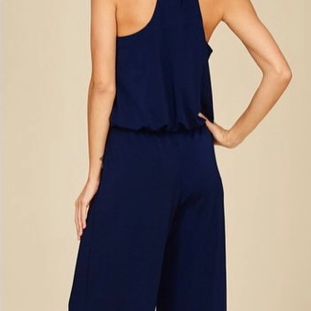 COPY - Black racer back jumpsuit